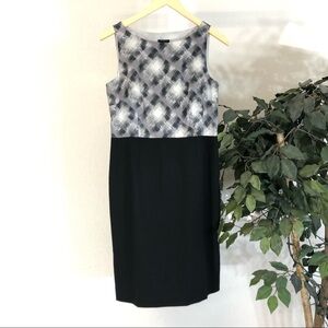 NWT Ann Taylor Grey And Black Dress